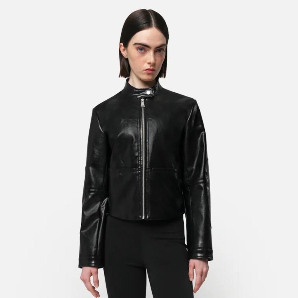 Apparis Black Faux Leather Jacket